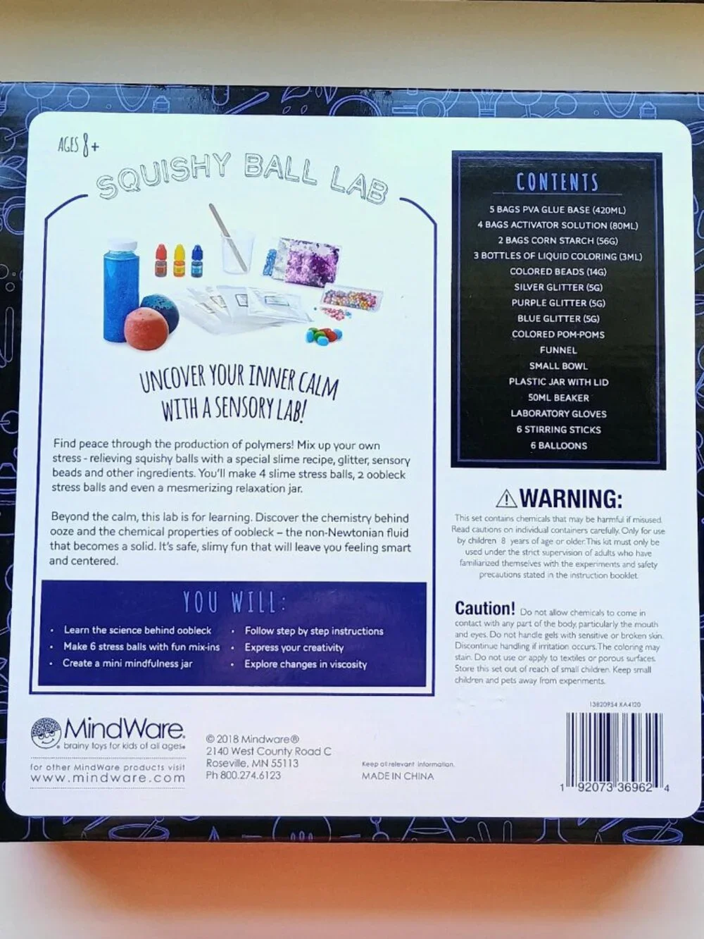 MindWare Science Academy Squishy Ball Lab STEM Science Kit New Sealed Ages 8+